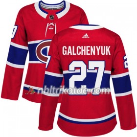 Montreal Canadiens Trikot Alex Galchenyuk 27 Adidas 2017-2018 Rot Authentic - Dame